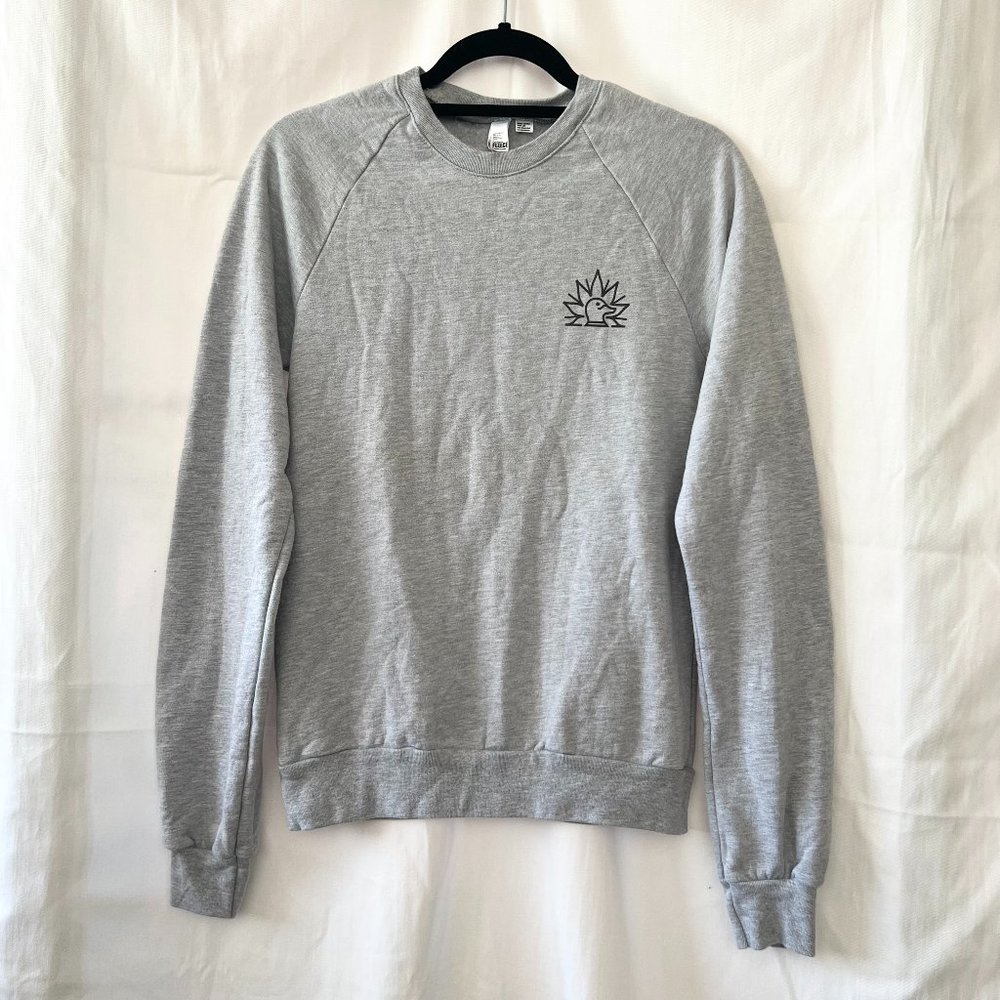 American Apparel Heathered Gray Greenhead Pacific Northwest Crew Sweatshirt Sz S